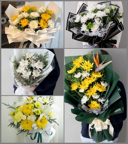 广东潮州市饶平县海山镇白事花束代送